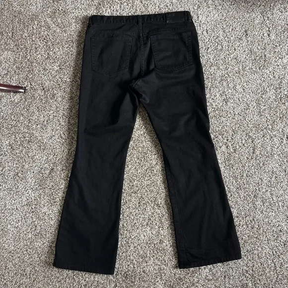 Ralph Lauren Jeans Co Women 12P Black Denim Stretch Petite Classic Casual Pants - Picture 4 of 10
